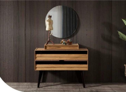 Designer Luxus Skříň z pravého dřeva hnědá Moderní Nová